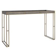 Load image into Gallery viewer, Shagreen and Gold Console Table
