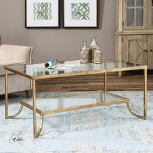 Load image into Gallery viewer, Gold Leaf Iron Coffee Table
