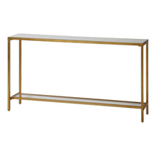 Load image into Gallery viewer, Simple Gold Console Table
