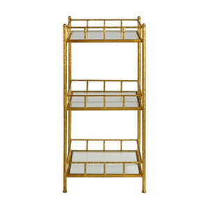 Gold Bamboo Accent Shelf