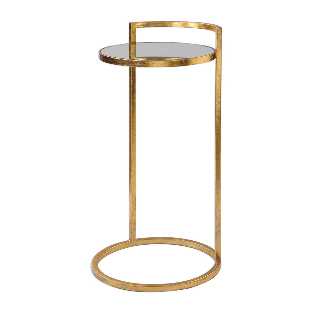 Circle Gold Accent Table