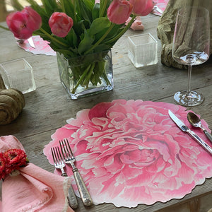 Die Cut Peony Placemat