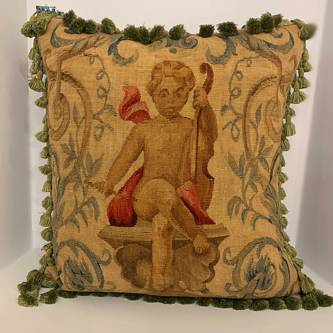 Old World Angel Pillow